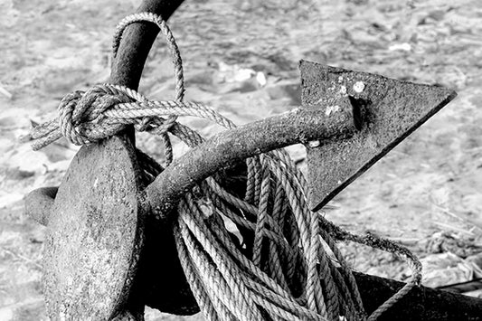 #P102: Rusty Anchor on the seashore waiting for the next expedition